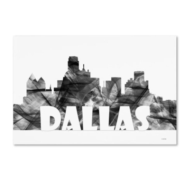 Marlene Watson 'Dallas Texas Skyline BG-2' Canvas Art, 30x47, Trademark Fine Art, Mfr#: MW0329-C3047GG